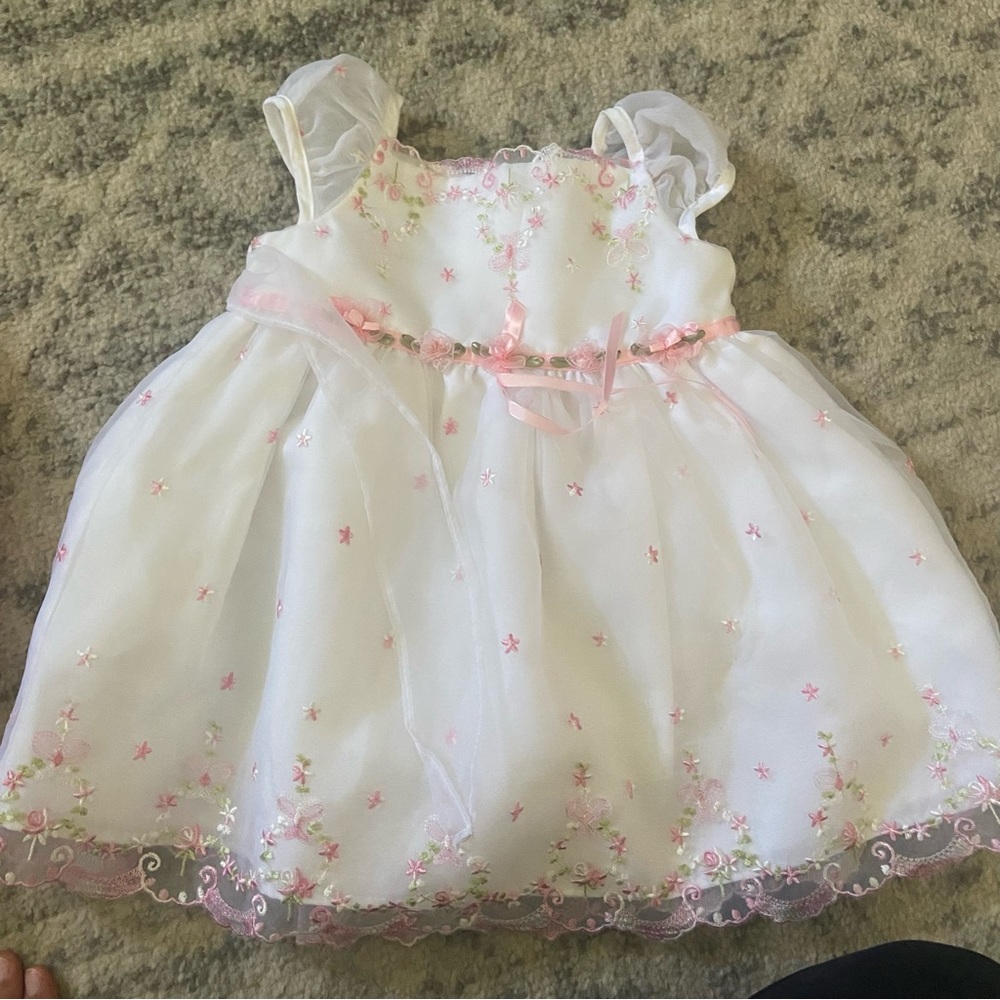 White formal dress